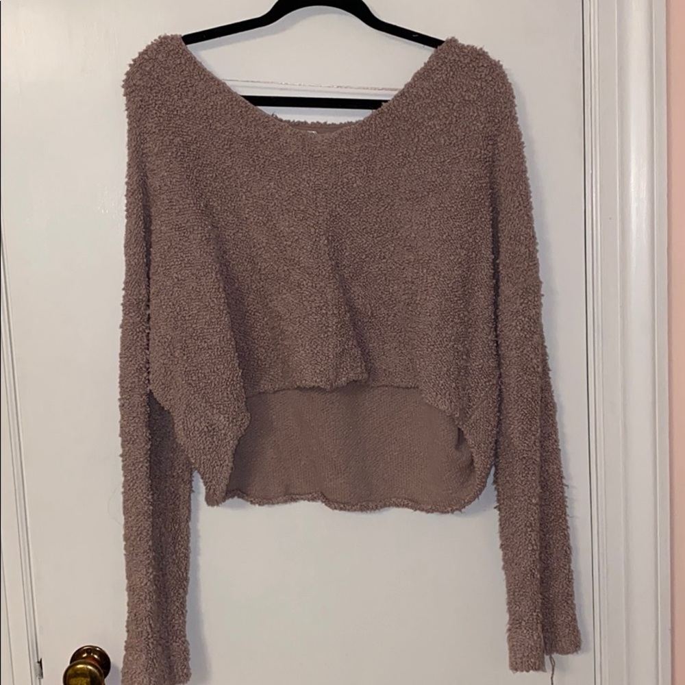 Free people cropped sweater